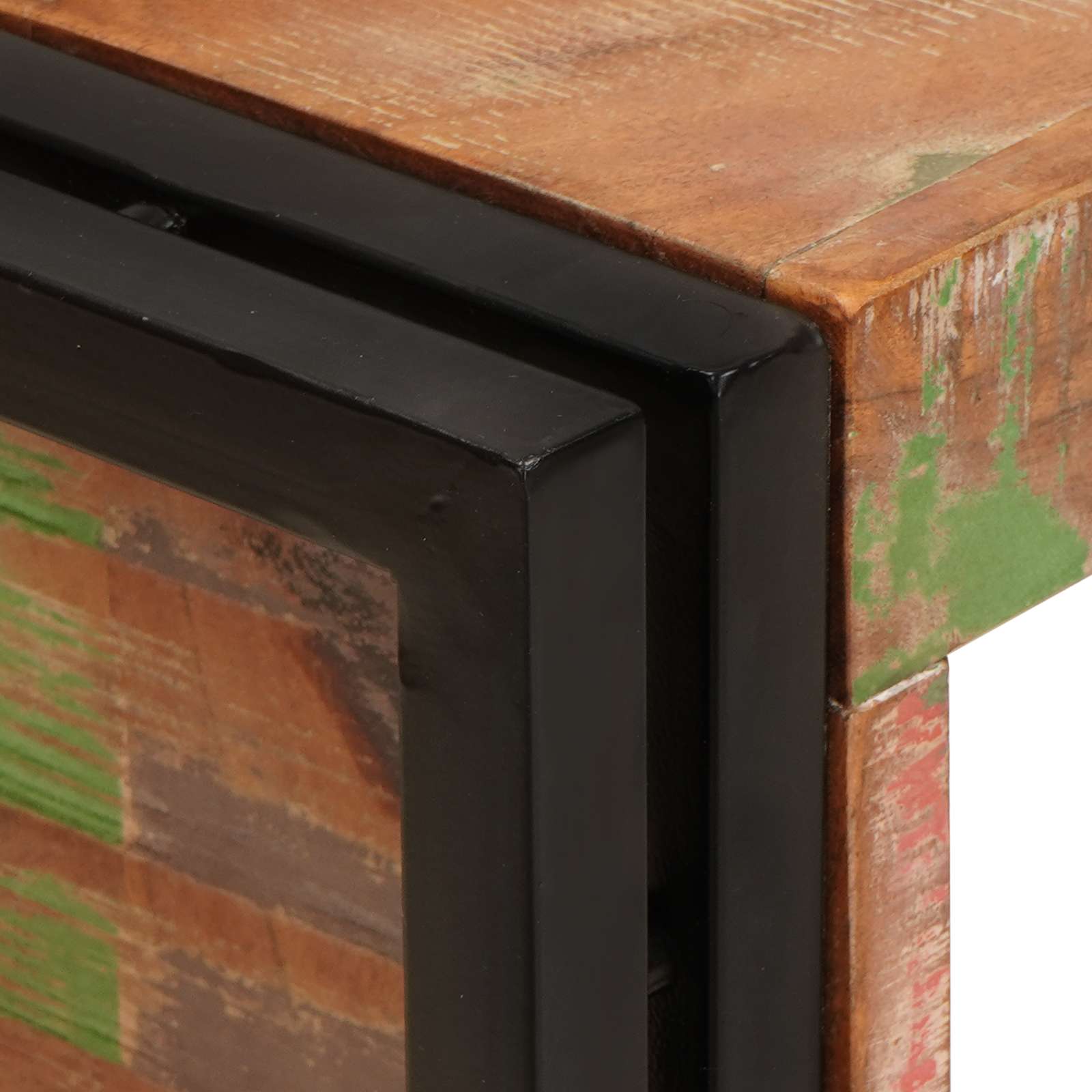 Borágas barna 120 x 45 x 33 cm szilárd újrahasznosított fa