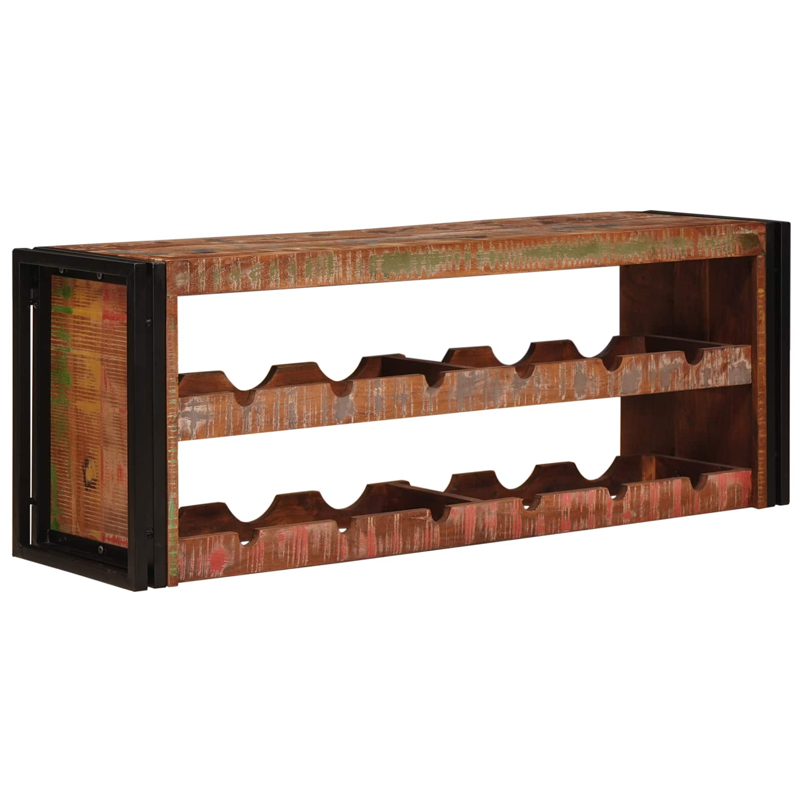 Borágas barna 120 x 45 x 33 cm szilárd újrahasznosított fa