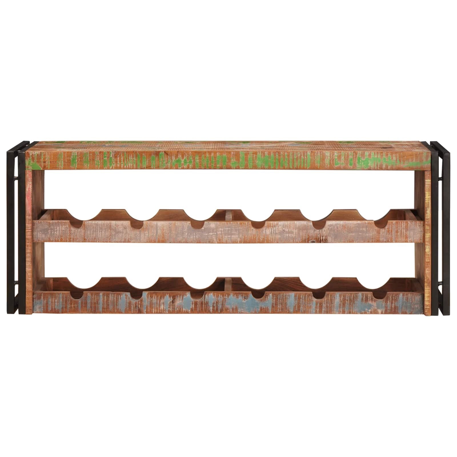 Borágas barna 120 x 45 x 33 cm szilárd újrahasznosított fa