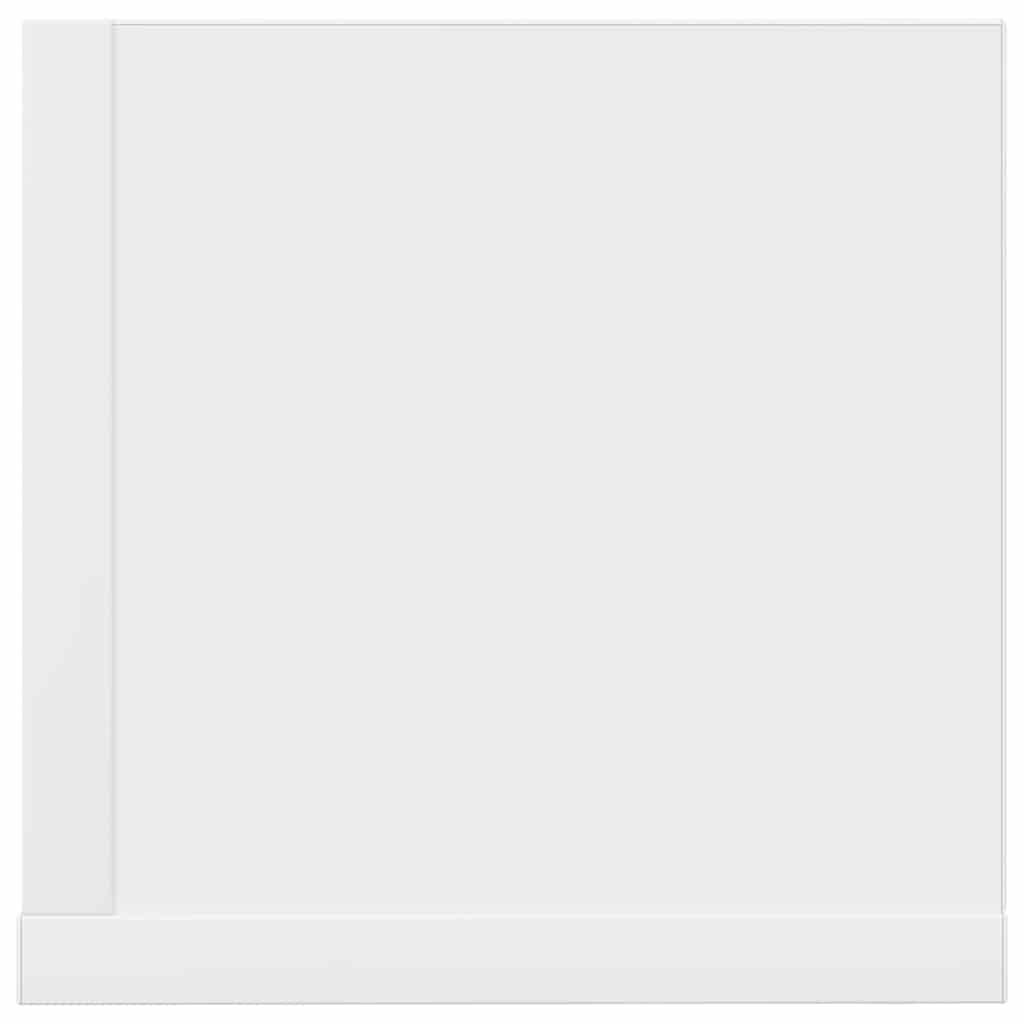 2 db fehér szerelt fa fali polc 75 x 16,5 x 16,5 cm