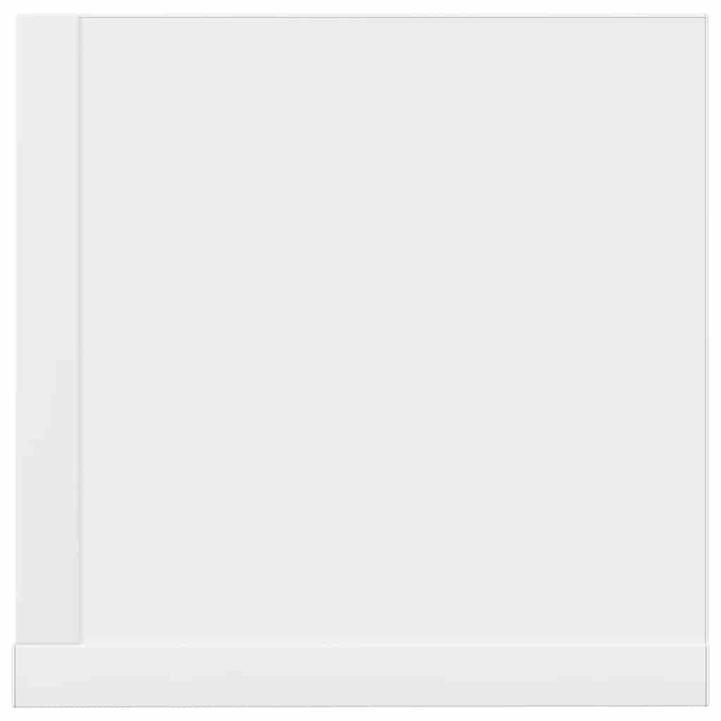 2 db fehér szerelt fa fali polc 100 x 16,5 x 16,5 cm