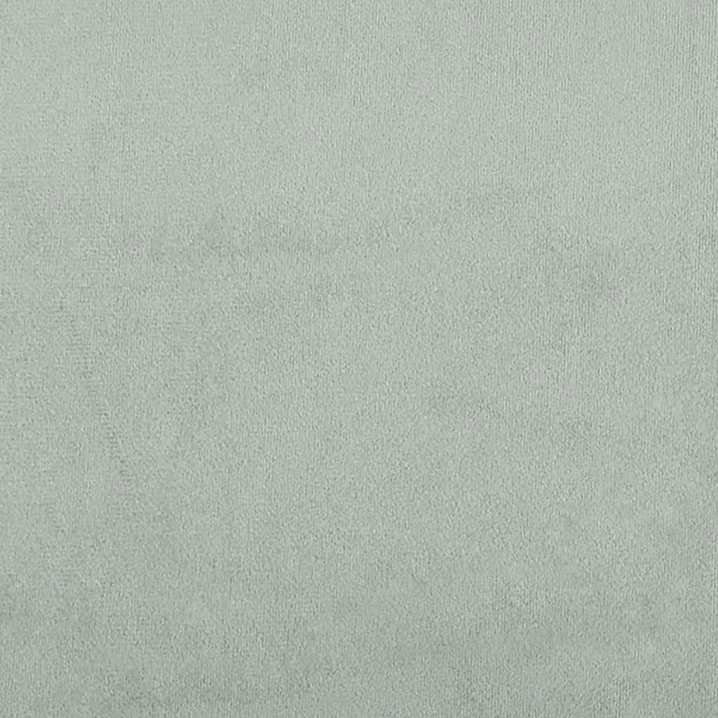 Világosszürke moduláris kanapé karfás végmodul párnákkal 100 cm