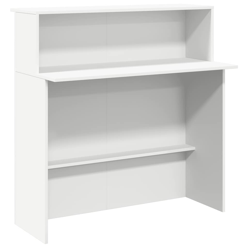 Recepciós pult fehér 100x50x103,5 cm szerelt fa