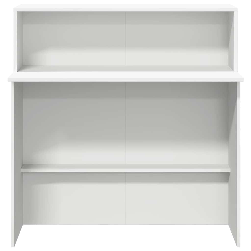 Recepciós pult fehér 100x50x103,5 cm szerelt fa