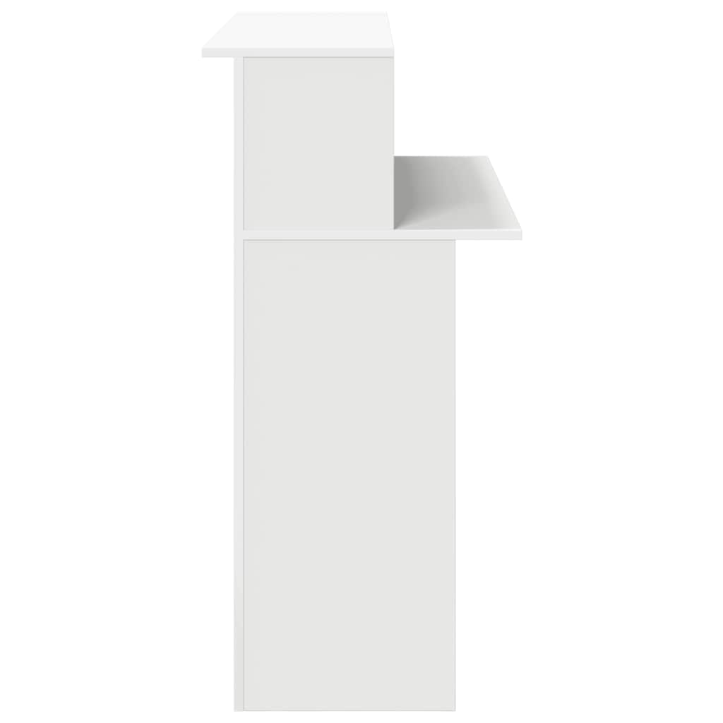 Recepciós pult fehér 100x50x103,5 cm szerelt fa