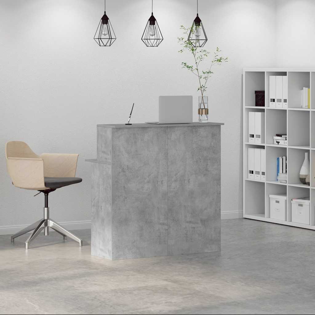 Recepciós pult betonszürke 100x50x103,5 cm szerelt fa Recepciós pult betonszürke 100x50x103,5 cm szerelt fa
