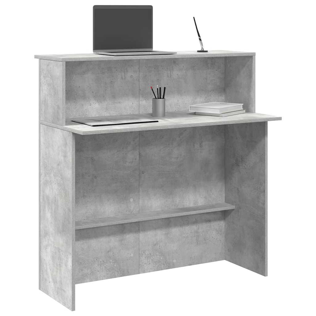 Recepciós pult betonszürke 100x50x103,5 cm szerelt fa Recepciós pult betonszürke 100x50x103,5 cm szerelt fa