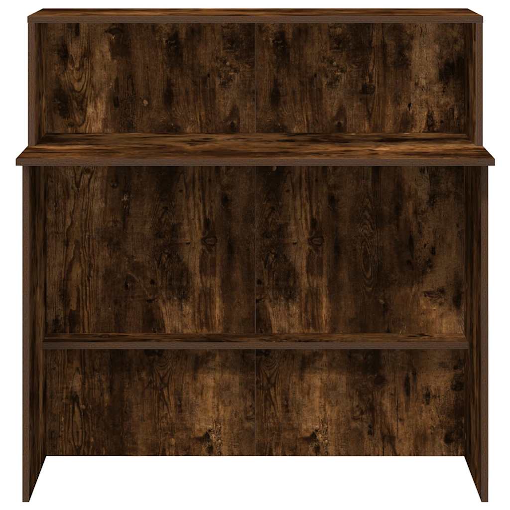 Recepciós pult füstös tölgy 100x50x103,5 cm szerelt fa