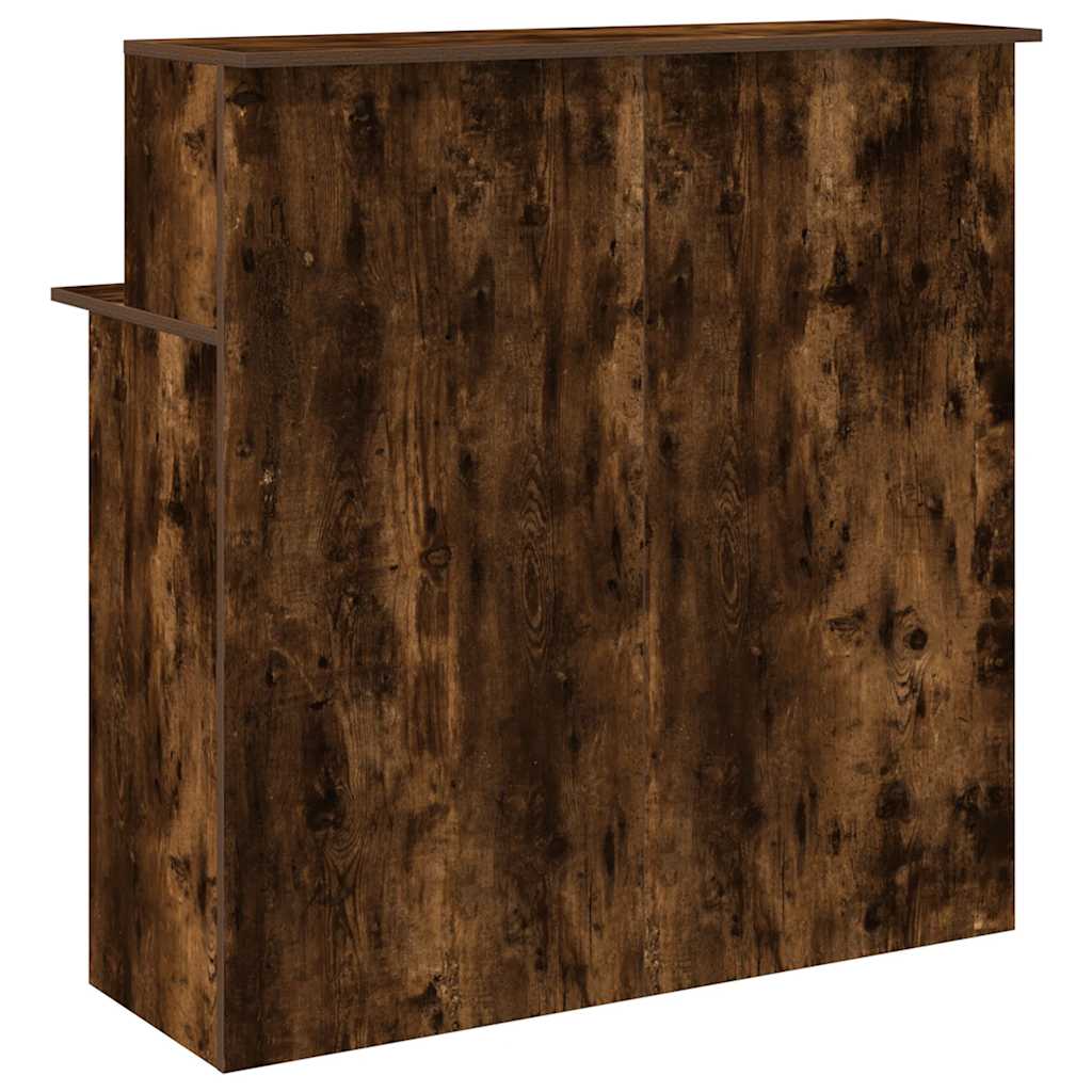 Recepciós pult füstös tölgy 100x50x103,5 cm szerelt fa