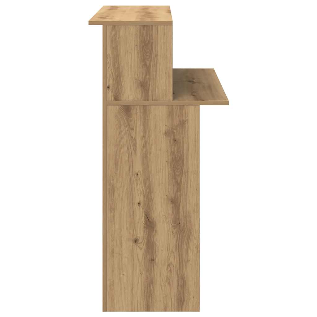 Recepciós pult kézműves tölgy 100x50x103,5 cm szerelt fa
