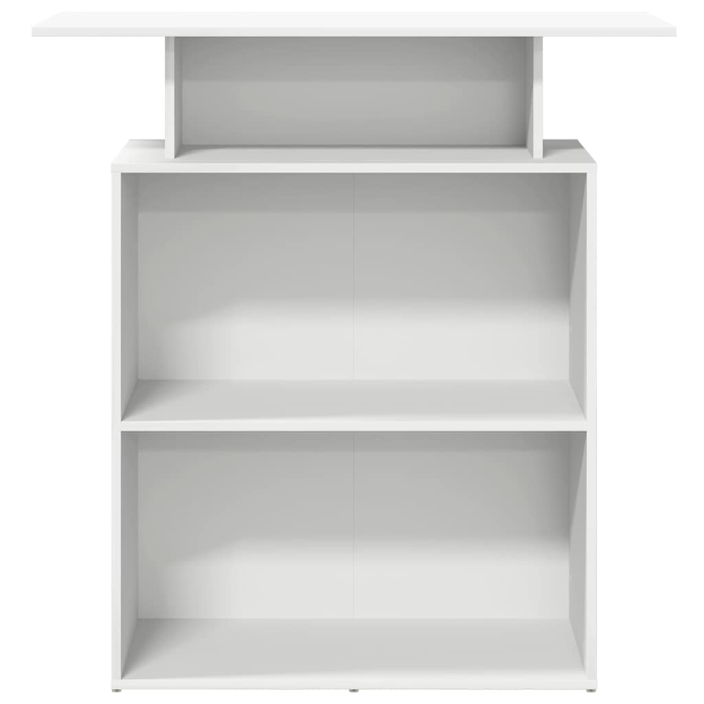 Recepciós pult fehér 100x40x104 cm szerelt fa