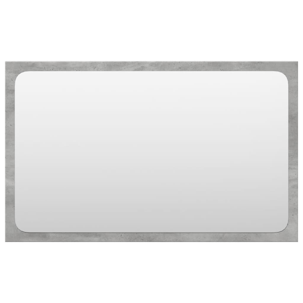 4 részes betonszürke szerelt fa fürdőszobai bútorszett