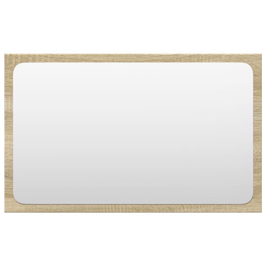 3 részes sonoma tölgyszínű szerelt fa fürdőszobai bútorszett