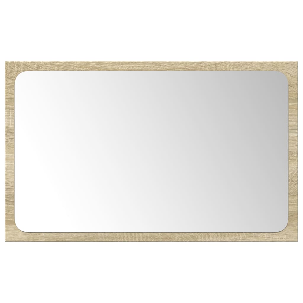 3 részes sonoma tölgyszínű szerelt fa fürdőszobai bútorszett