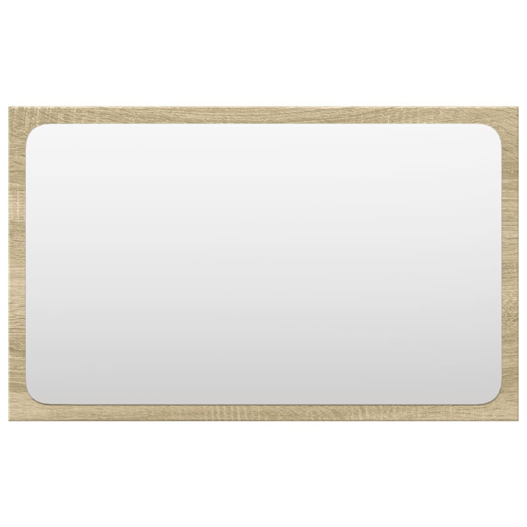 3 részes sonoma tölgyszínű szerelt fa fürdőszobai bútorszett