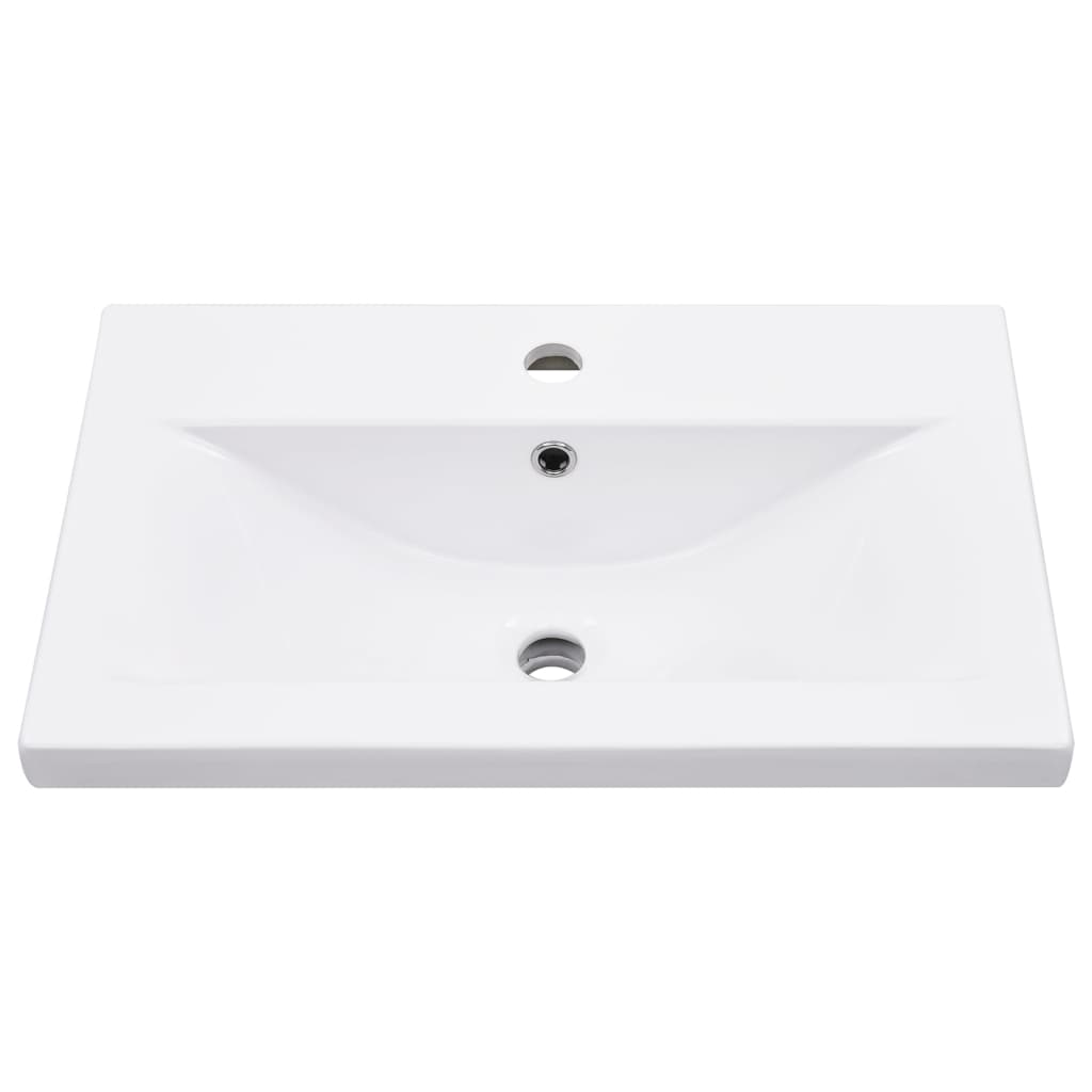 5 részes sonoma tölgyszínű szerelt fa fürdőszobai bútorszett