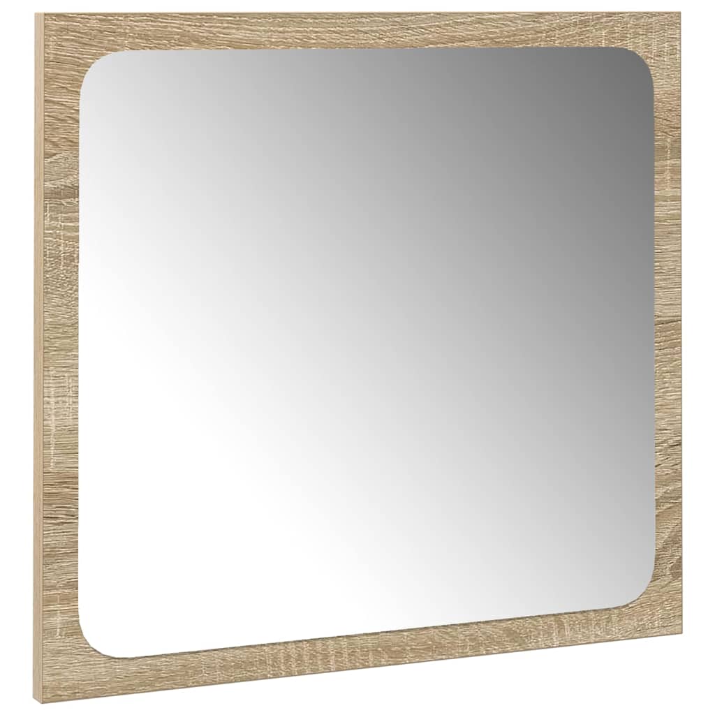 3 részes sonoma tölgyszínű szerelt fa fürdőszobai bútorszett