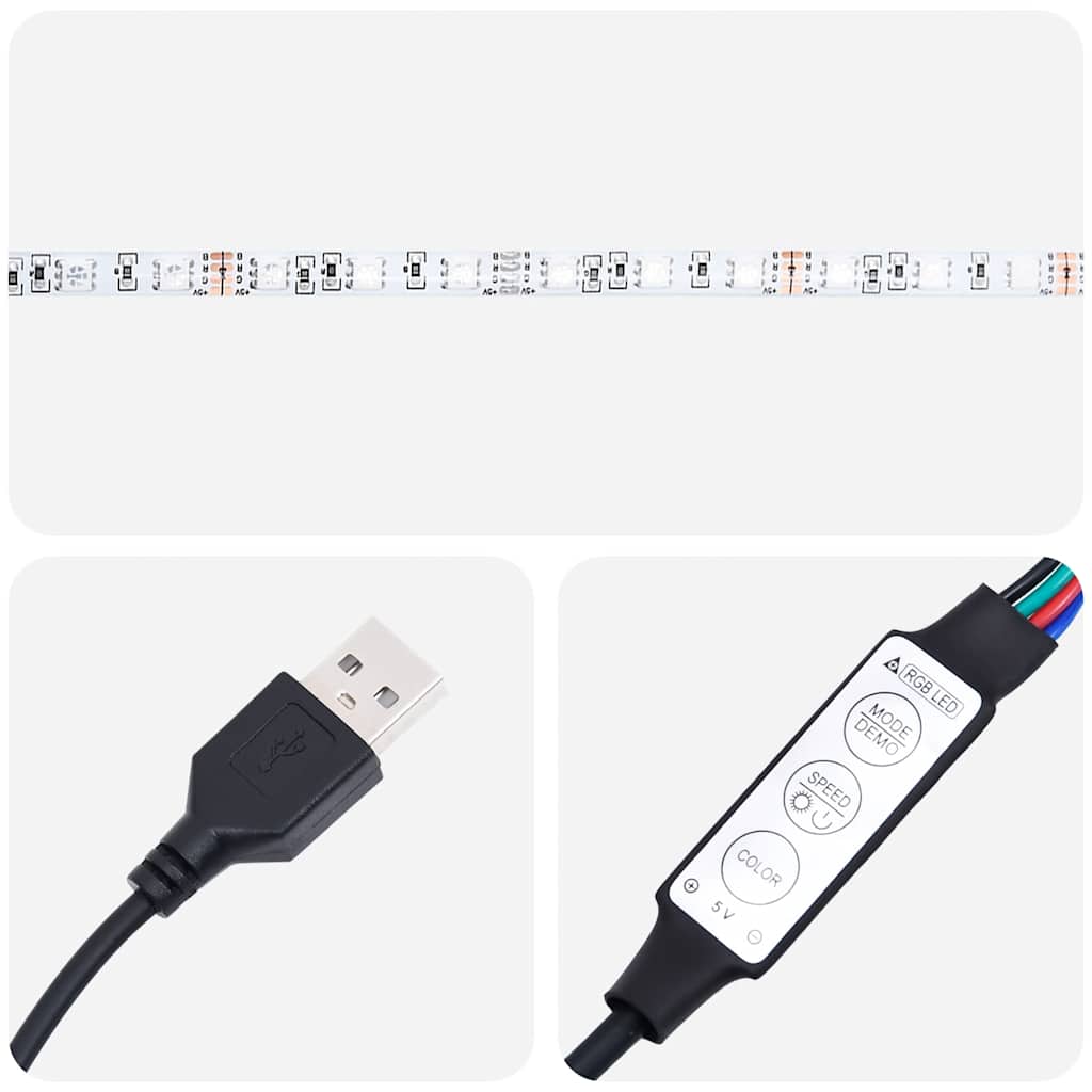 Tv szekrény led világítással fekete tölgy 100x35,5x25 cm