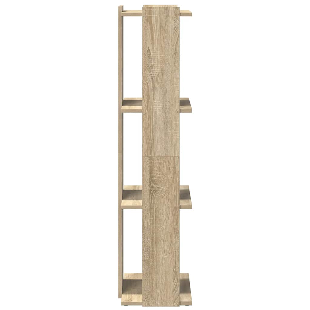 Könyvespolc 3 szintes sonoma tölgy gépi úton előállított fa