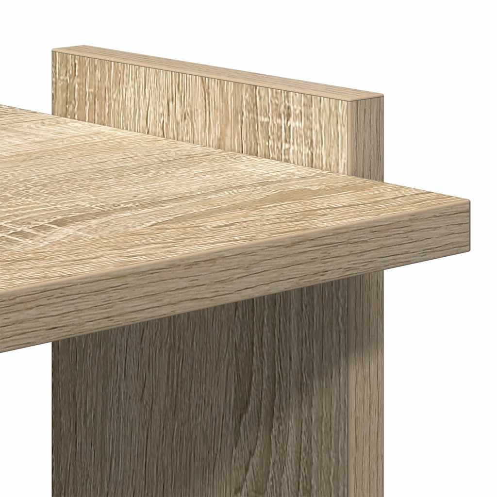 Könyvespolc 3 szintes sonoma tölgy gépi úton előállított fa