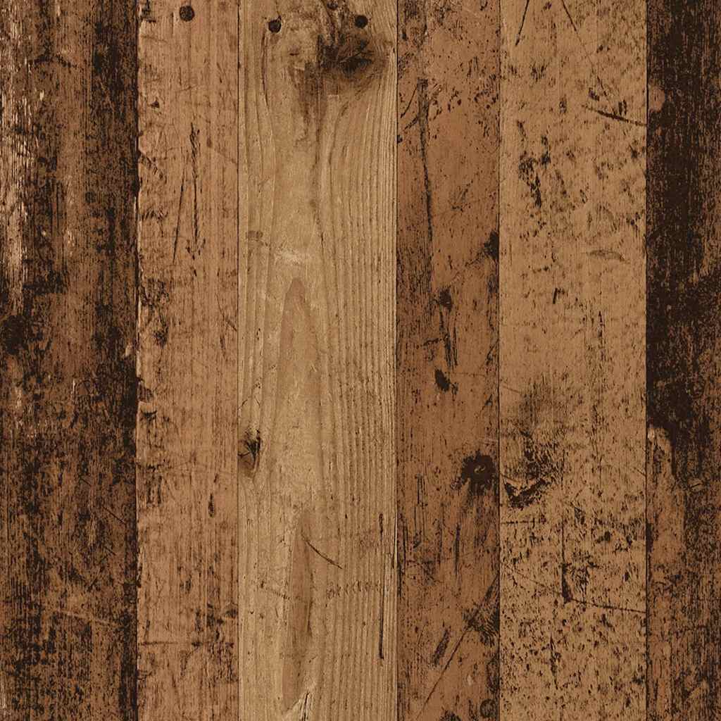 Antik fa színű szerelt fa íróasztal polcokkal 100x45x140 cm