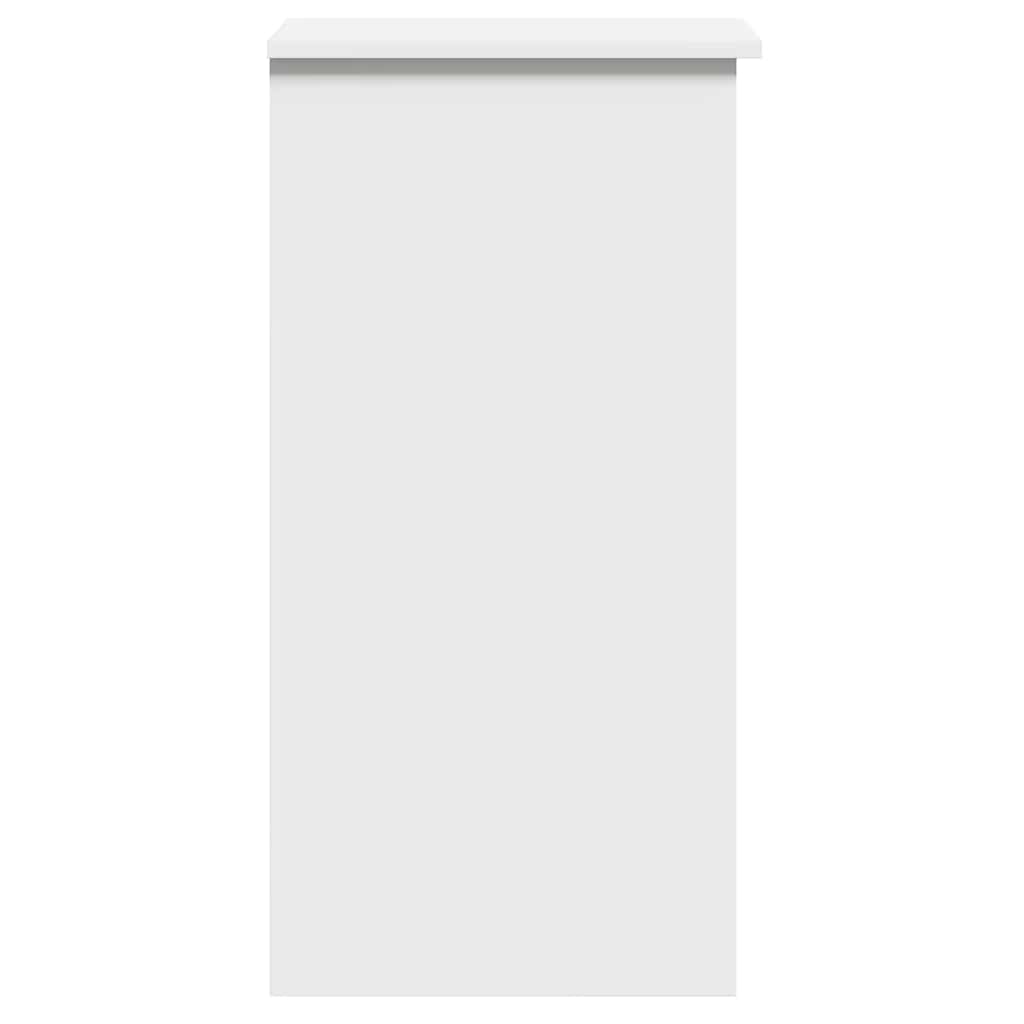 Fehér forgácslap íróasztal polcokkal 84x40x78 cm