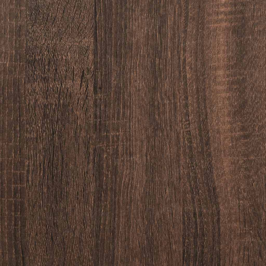 Barna tölgy színű szerelt fa íróasztal 80 x 40 x 75 cm