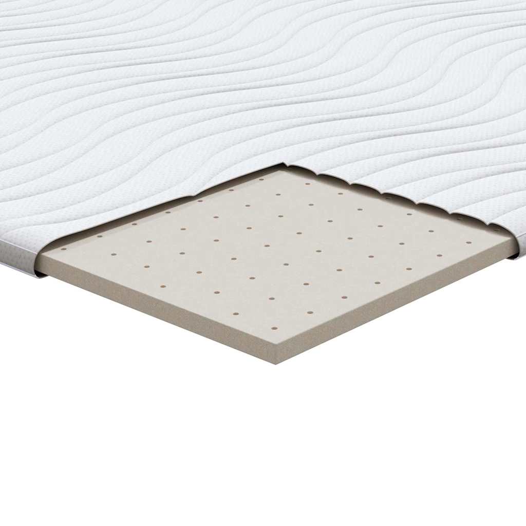 Matrac topper fehér 100 x 200 cm kötött anyag