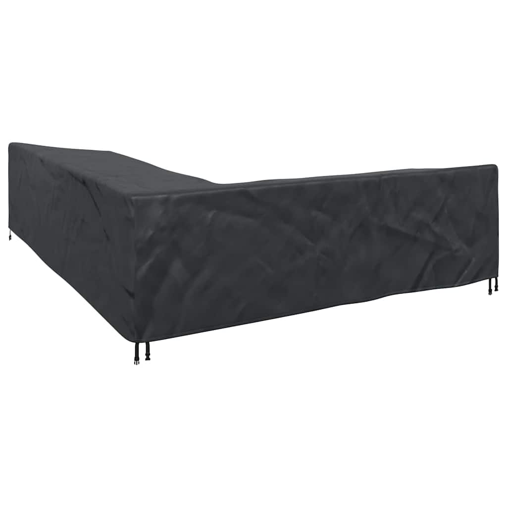 Kültéri bútorhuzat fekete 355 x 275 x 80 cm 420d oxford szövet