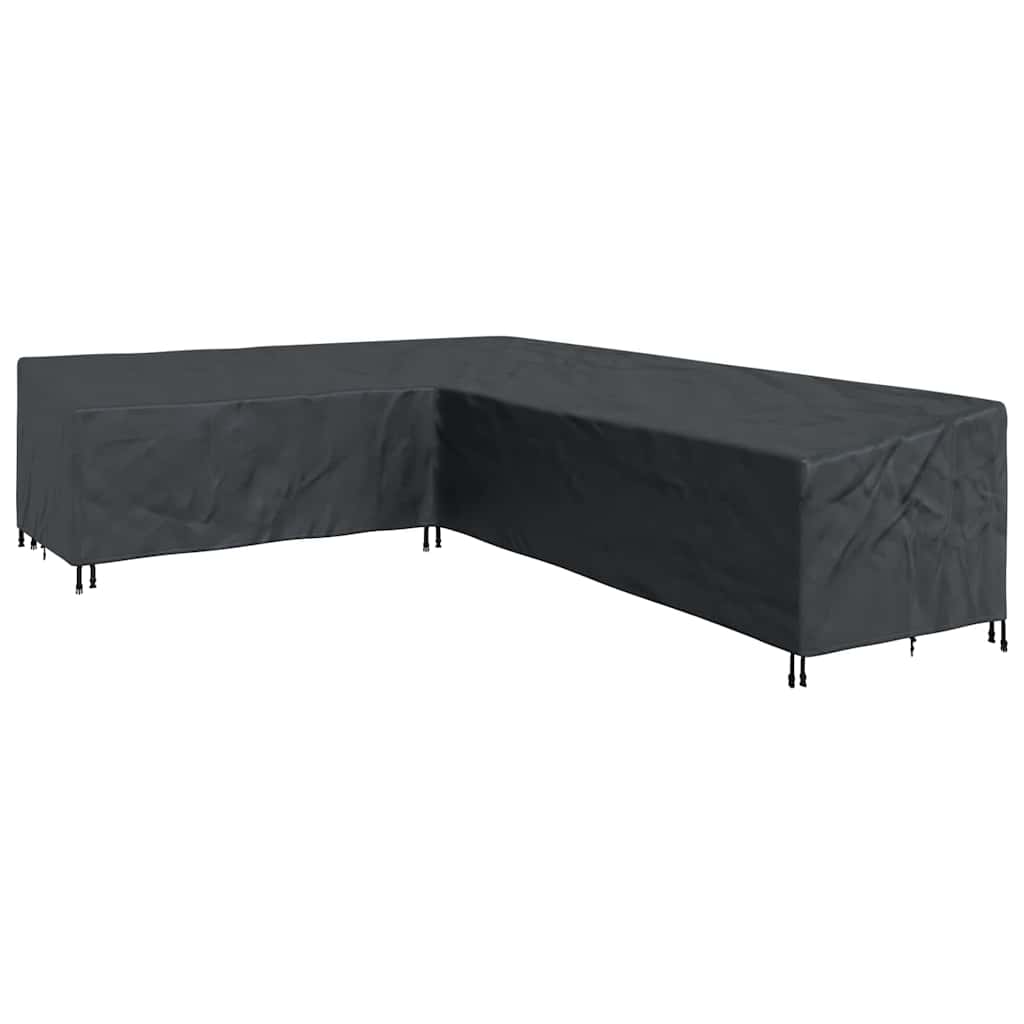Kültéri bútorhuzat fekete 355 x 275 x 80 cm 420d oxford szövet