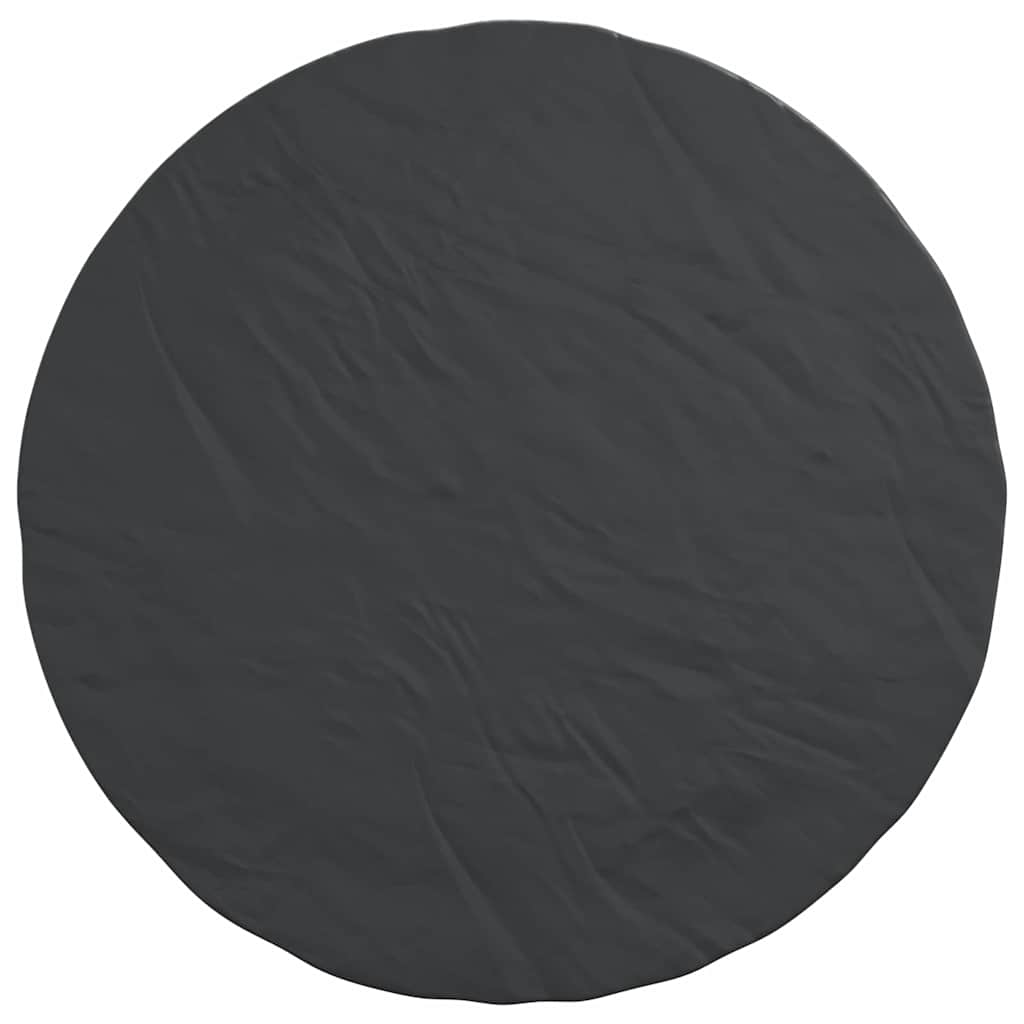 Kültéri bútorhuzat fekete 182 x 182 x 71 cm 600d szövet