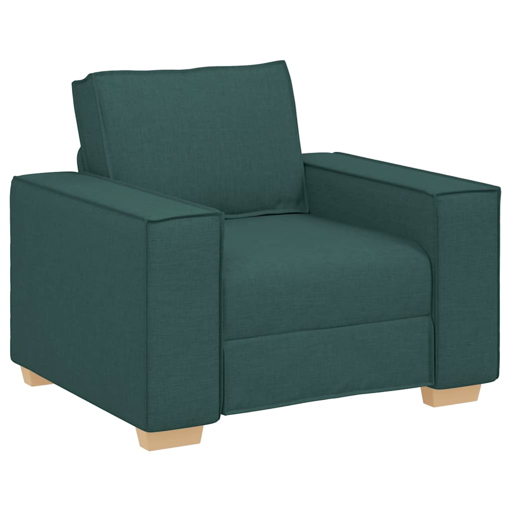 Sötétzöld szövet kanapéfotel 60 cm Sötétzöld szövet kanapéfotel 60 cm