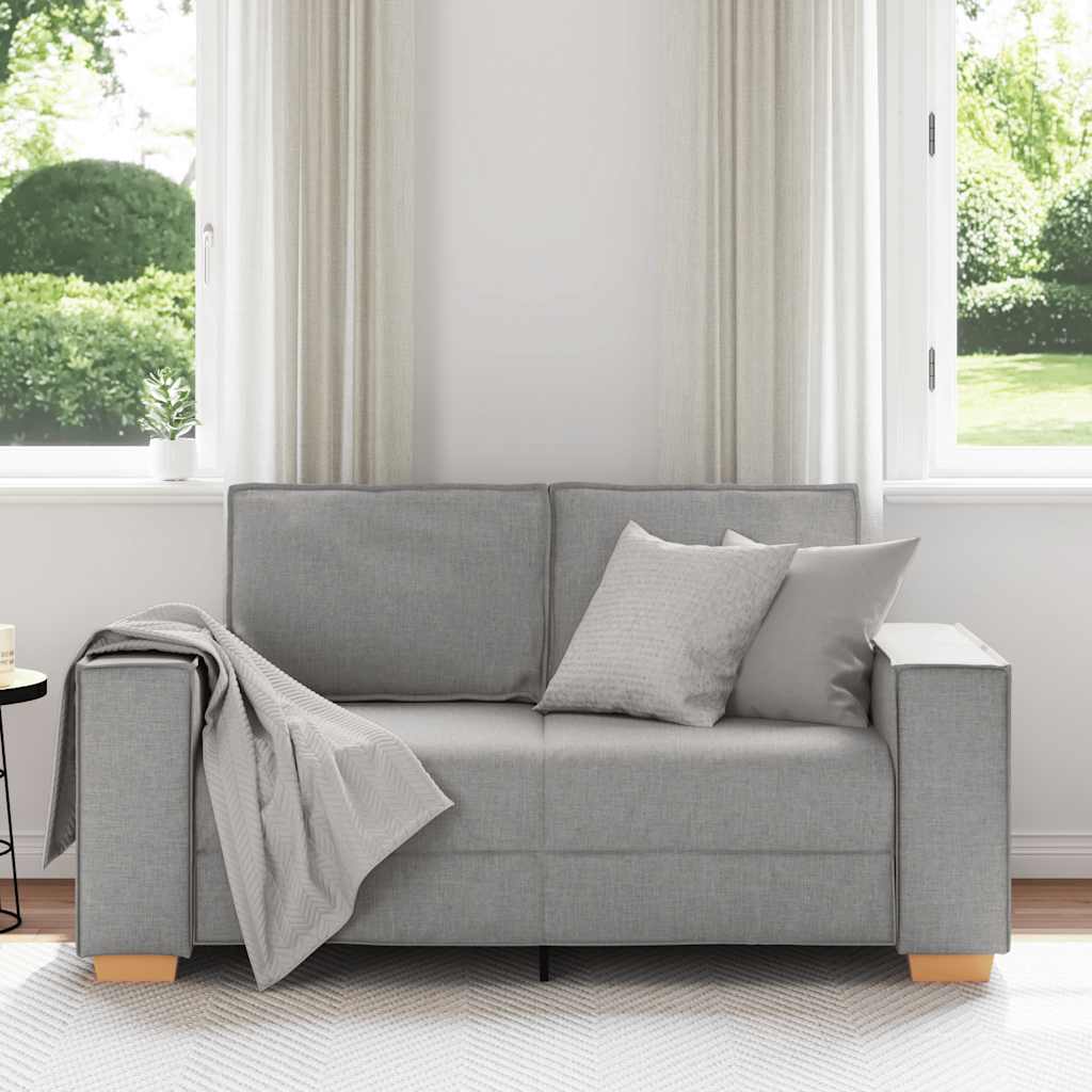 Kétszemélyes, felhőszürke szövetkanapé 120 cm Kétszemélyes, felhőszürke szövetkanapé 120 cm
