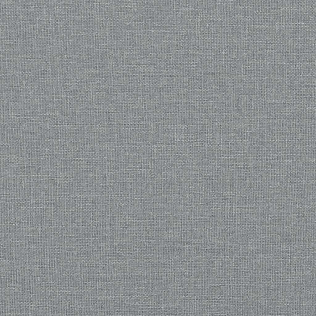 Kétszemélyes világosszürke szövetkanapé 180x78x84 cm