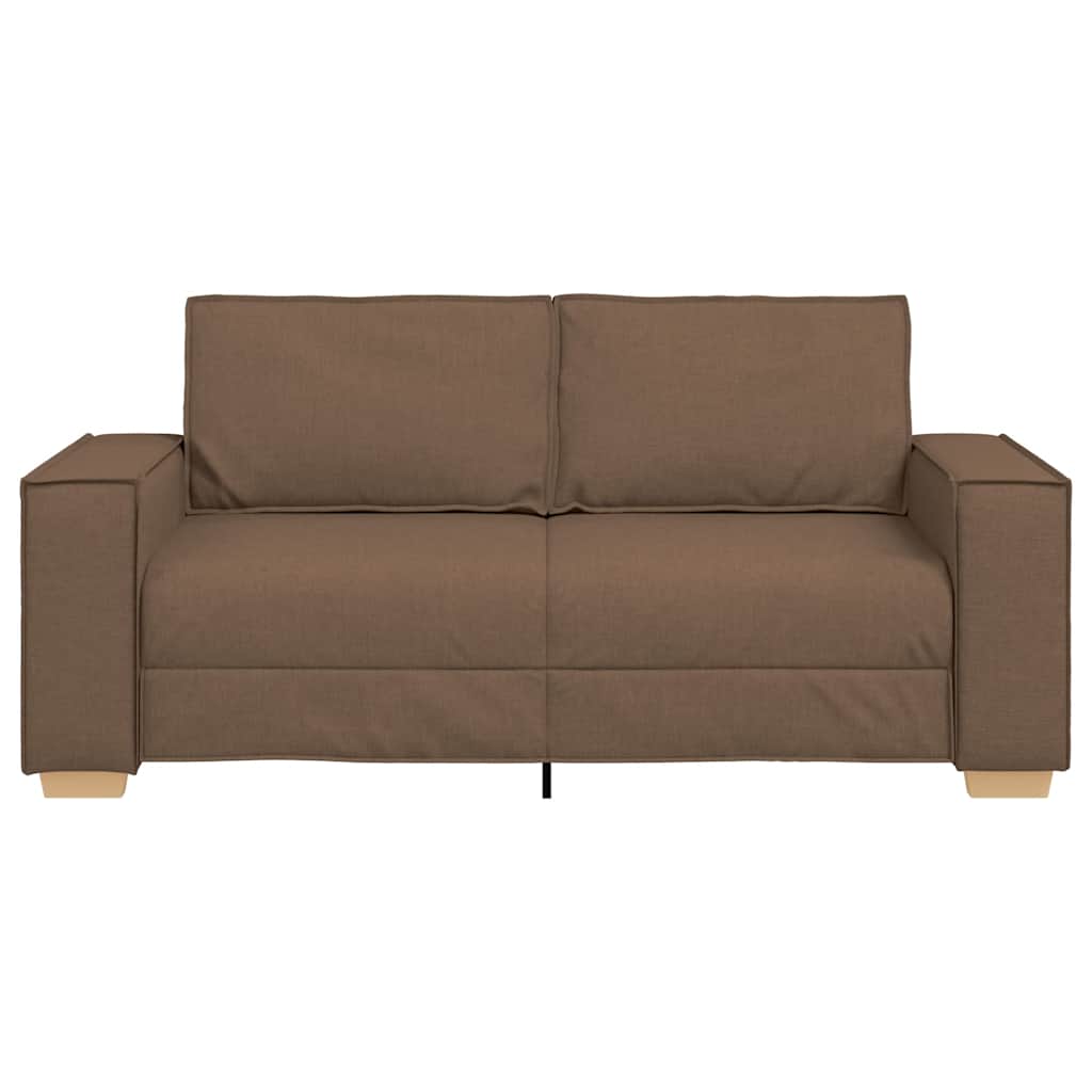 Kétszemélyes barna szövetkanapé 140 cm Kétszemélyes barna szövetkanapé 140 cm