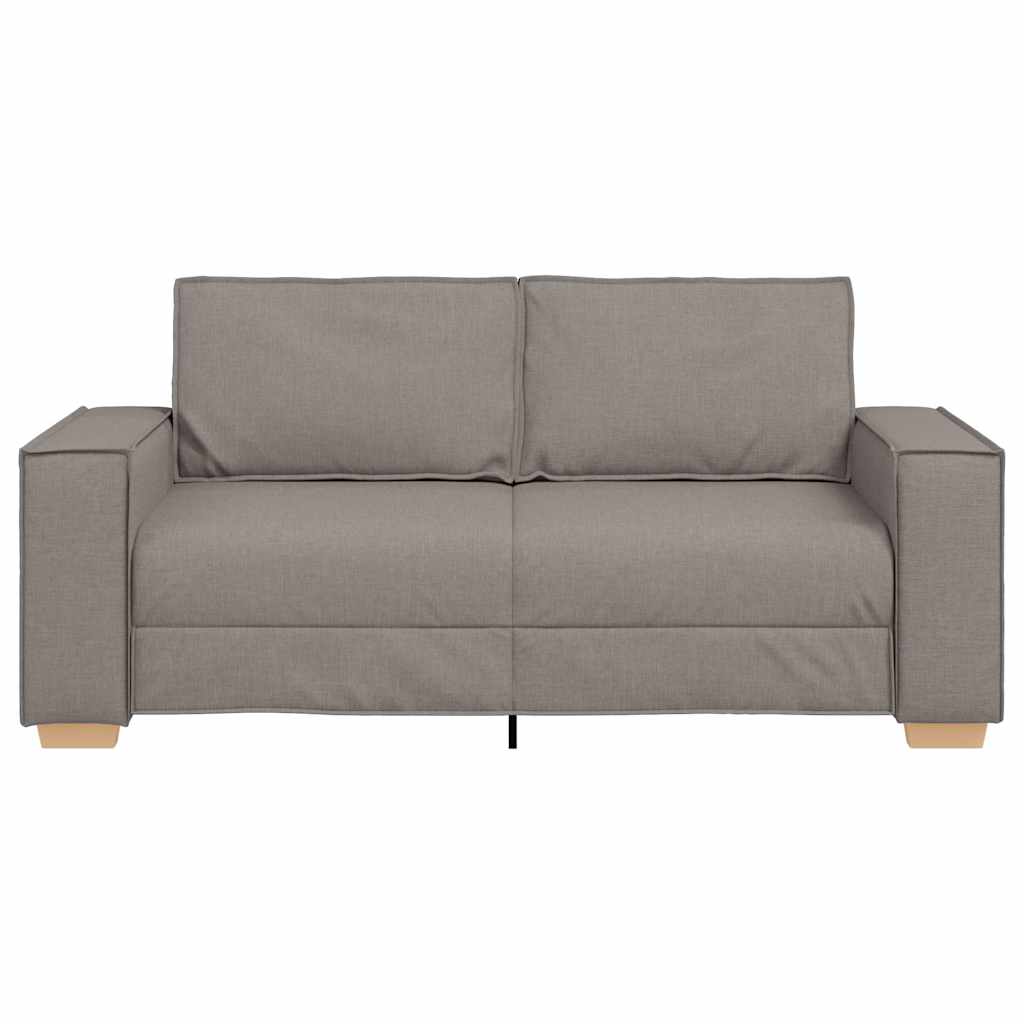 Kétszemélyes, bézs színű, szövetből készült kanapé 140 cm Kétszemélyes, bézs színű, szövetből készült kanapé 140 cm