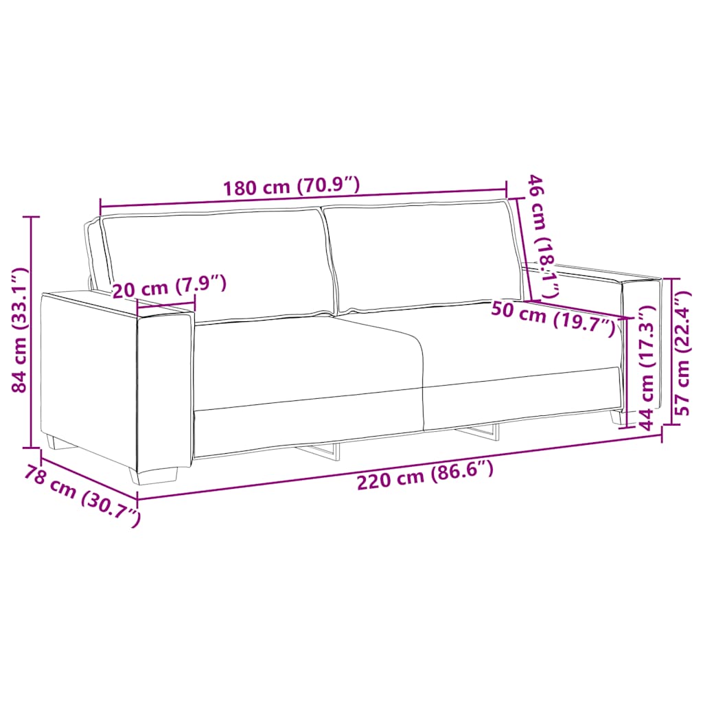 3 személyes sötétszürke szövetkanapé 180 cm 3 személyes sötétszürke szövetkanapé 180 cm