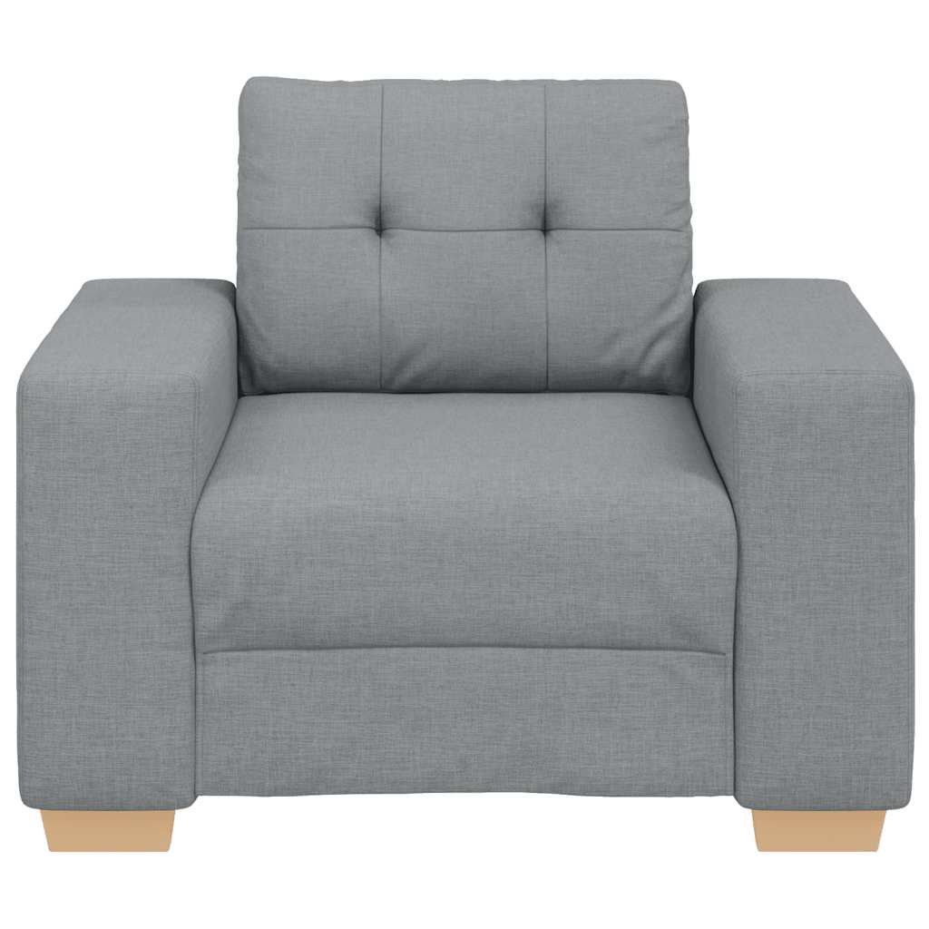 Világosszürke szövet kanapéfotel 59 cm