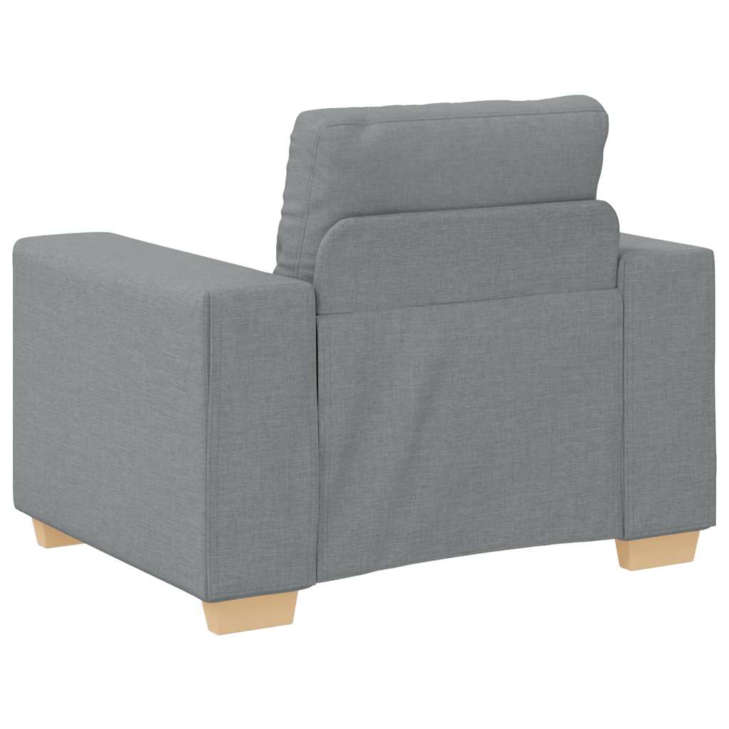 Világosszürke szövet kanapéfotel 59 cm