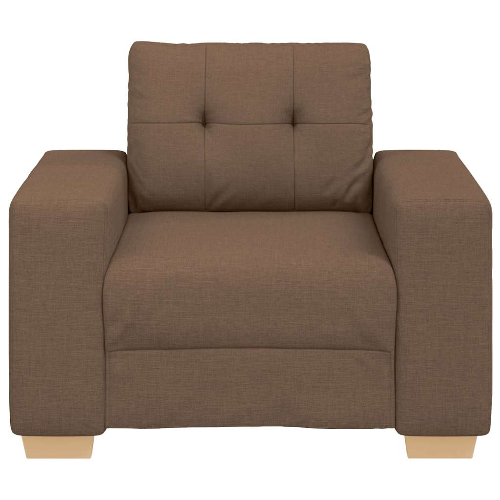 Barna szövet kanapéfotel 59 cm