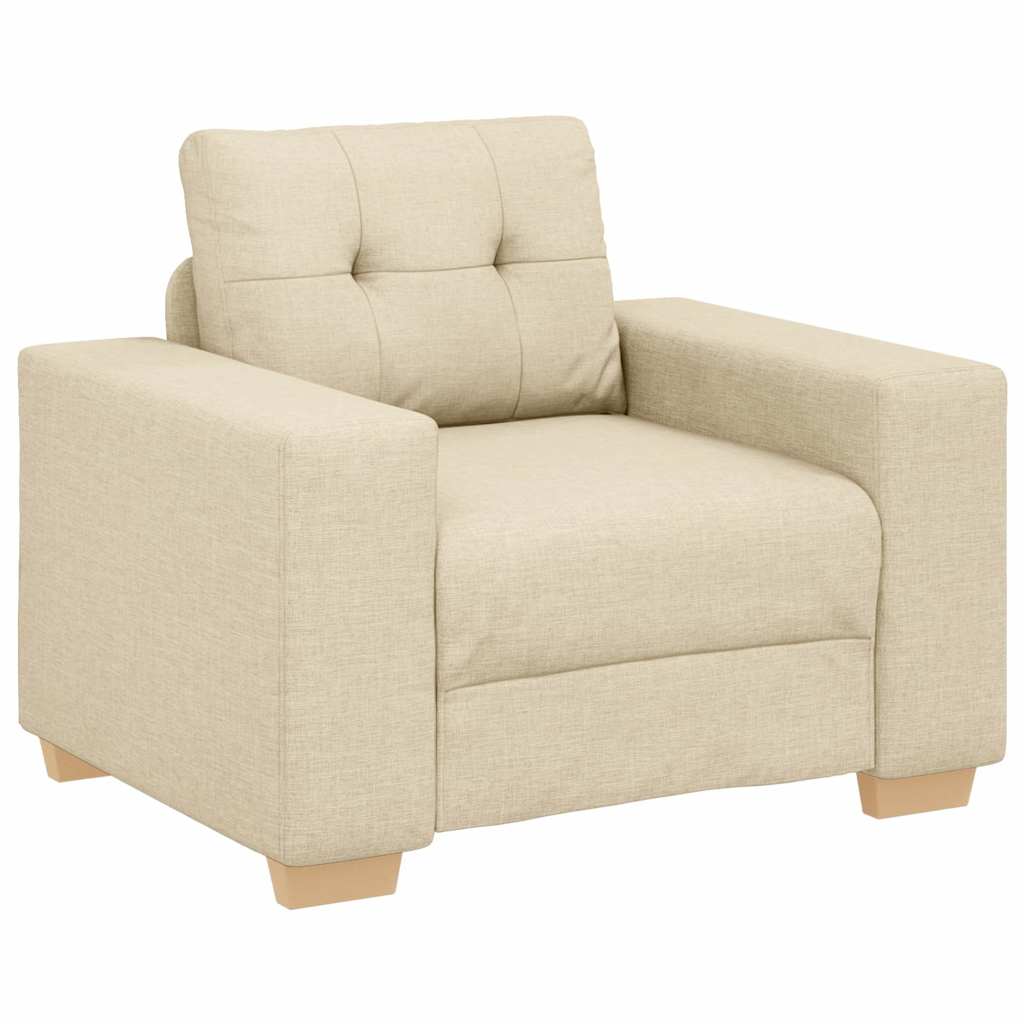 Krémszínű szövet kanapéfotel 59 cm Krémszínű szövet kanapéfotel 59 cm