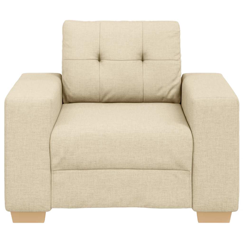 Krémszínű szövet kanapéfotel 59 cm Krémszínű szövet kanapéfotel 59 cm