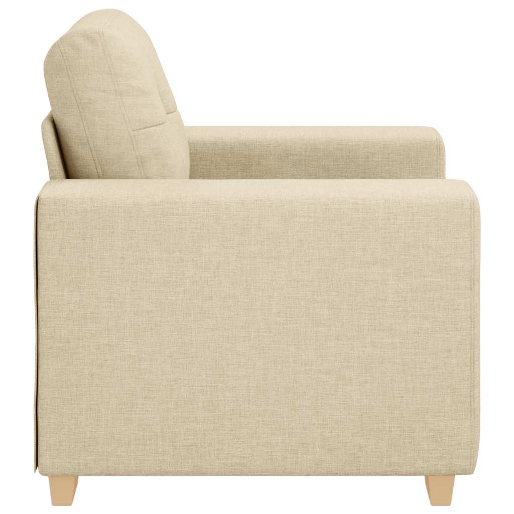 Krémszínű szövet kanapéfotel 59 cm Krémszínű szövet kanapéfotel 59 cm