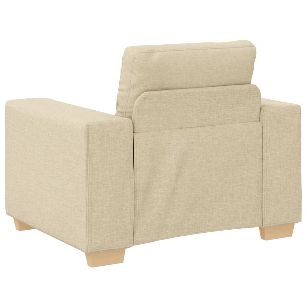 Krémszínű szövet kanapéfotel 59 cm Krémszínű szövet kanapéfotel 59 cm