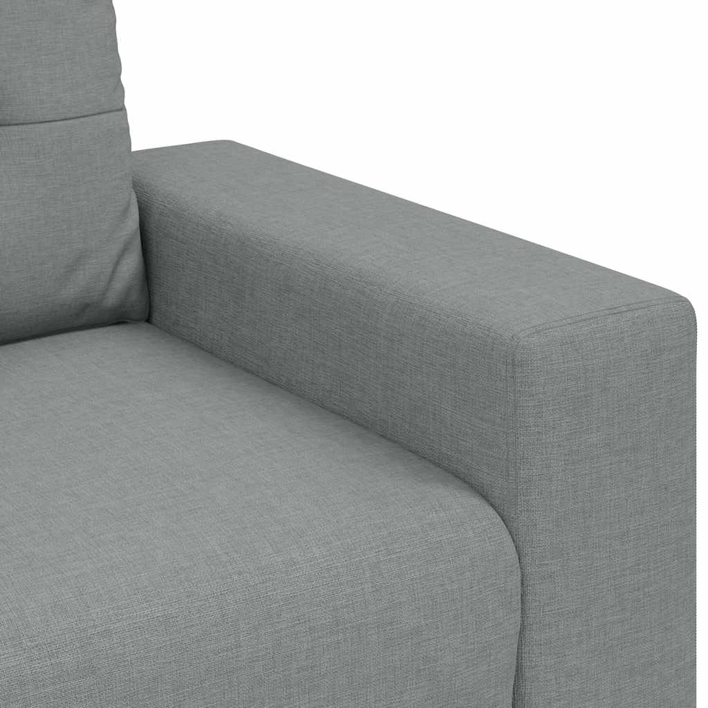 Világosszürke szövet loveseat kanapé 120 cm