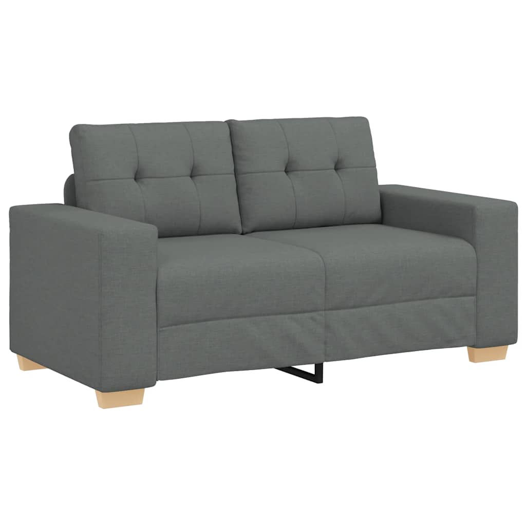 Sötétszürke szövet loveseat kanapé 120 cm