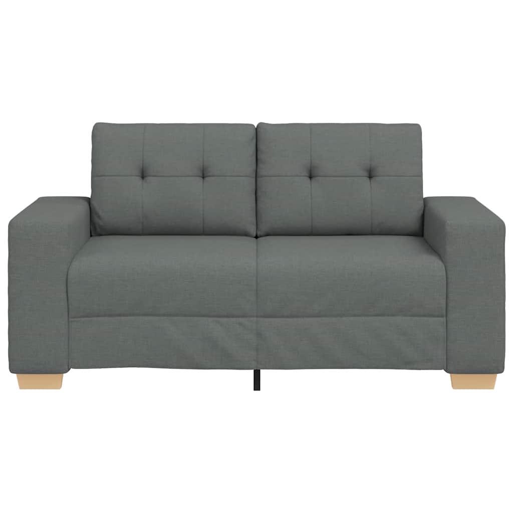 Sötétszürke szövet loveseat kanapé 120 cm