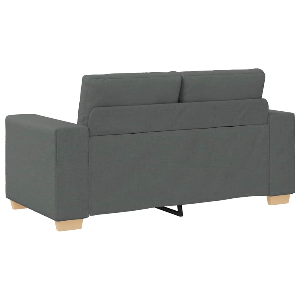 Sötétszürke szövet loveseat kanapé 120 cm