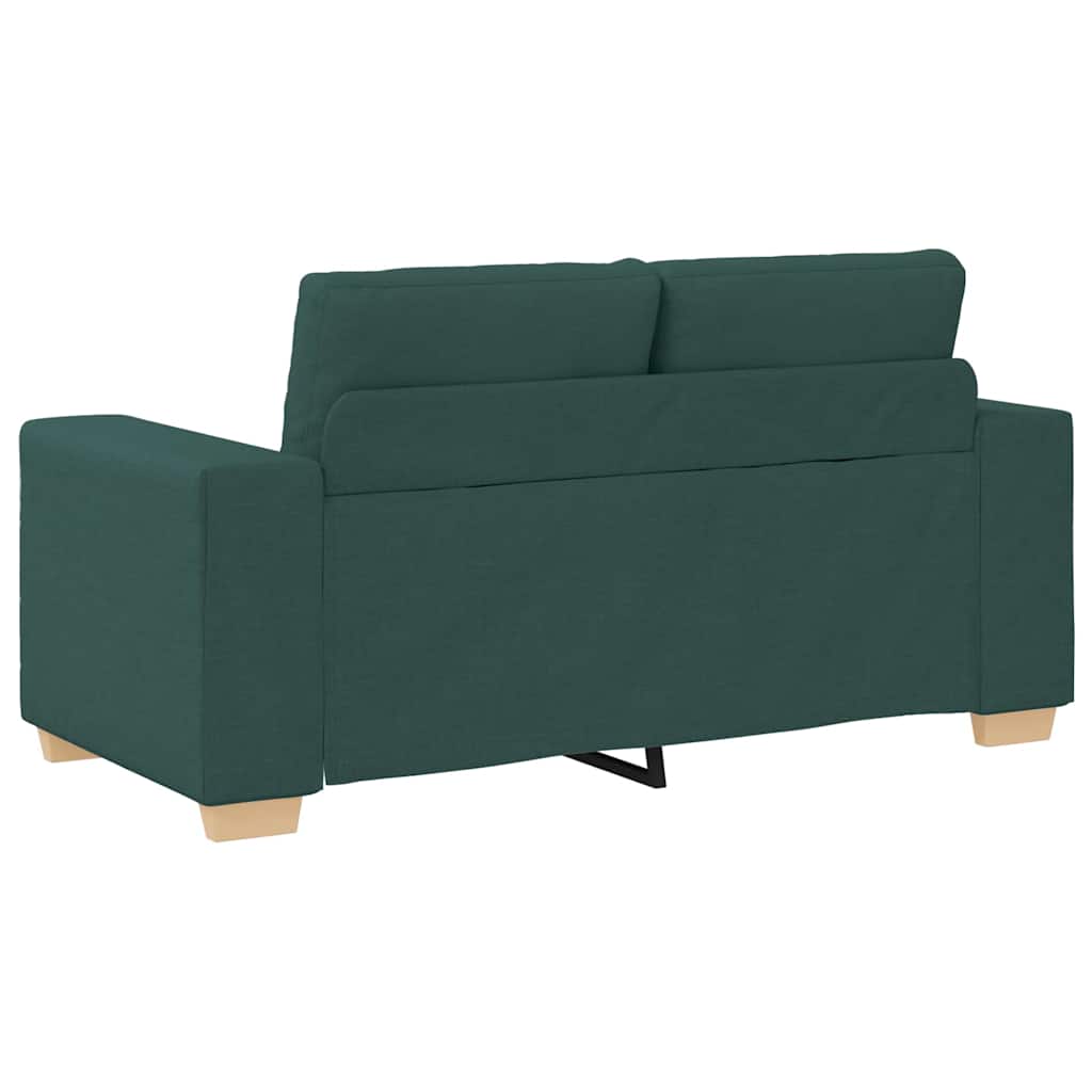 Sötétzöld szövet loveseat kanapé 120 cm