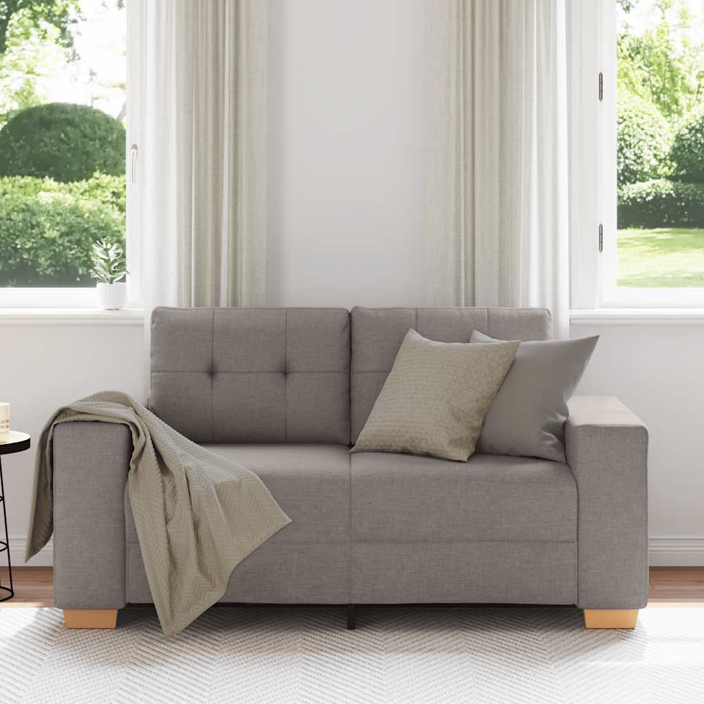 Tópszínű szövet loveseat kanapé 120 cm